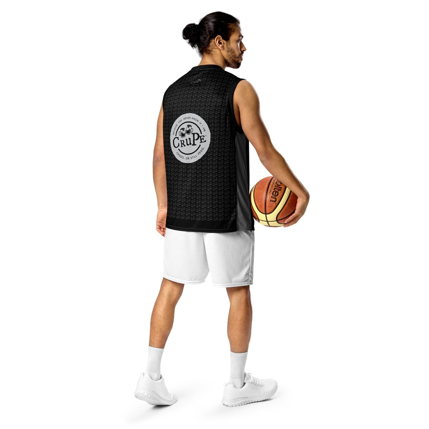 CruPe™ Signature Beer Print Recycled unisex basketball jersey