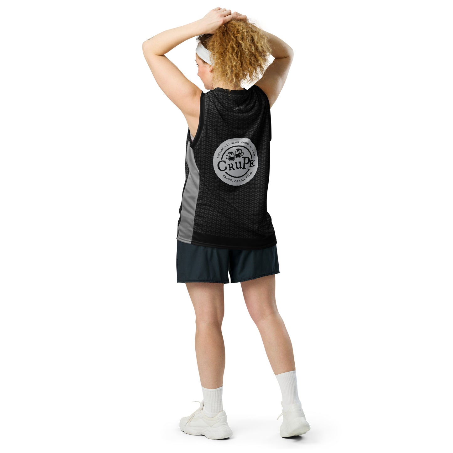 CruPe™ Signature Beer Print Recycled unisex basketball jersey