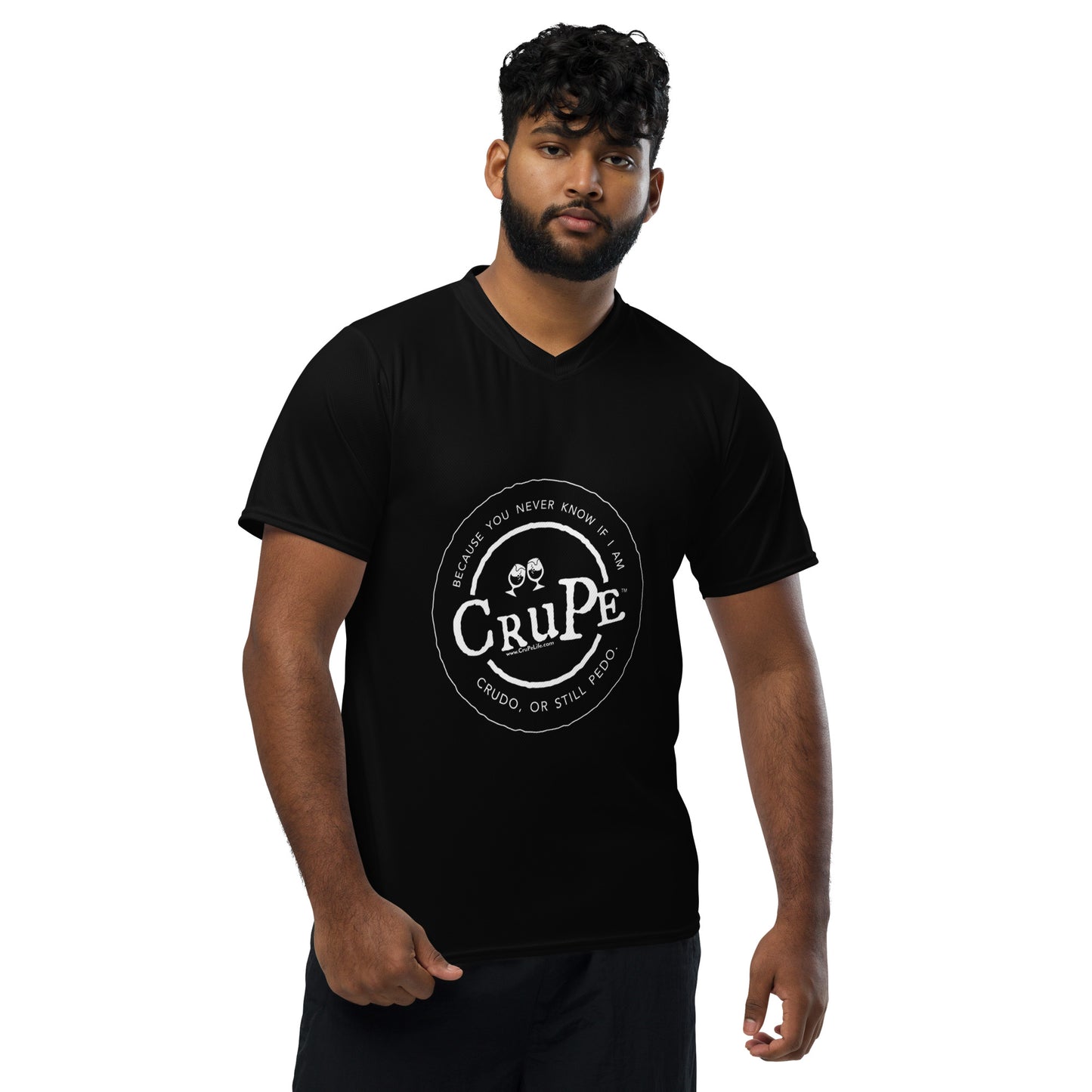 CruPe™ Signature Recycled Unisex V-Neck Sports Jersey