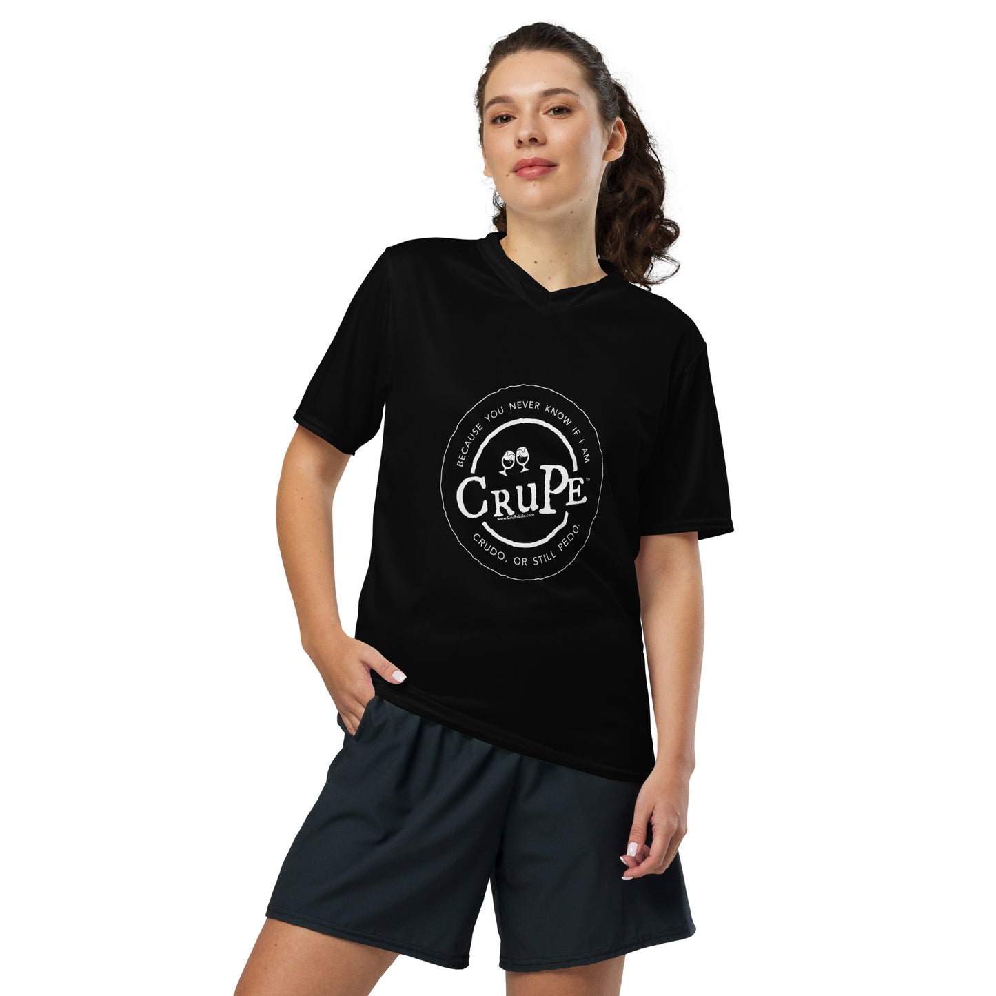 CruPe™ Signature Recycled Unisex V-Neck Sports Jersey