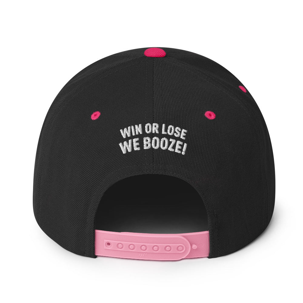 CruPe™ Signature Win or Lose, We Booze Snapback Hat