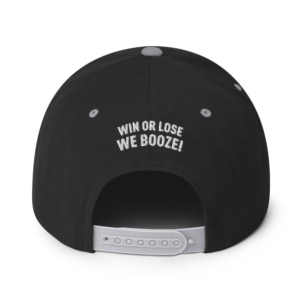 CruPe™ Signature Win or Lose, We Booze Snapback Hat