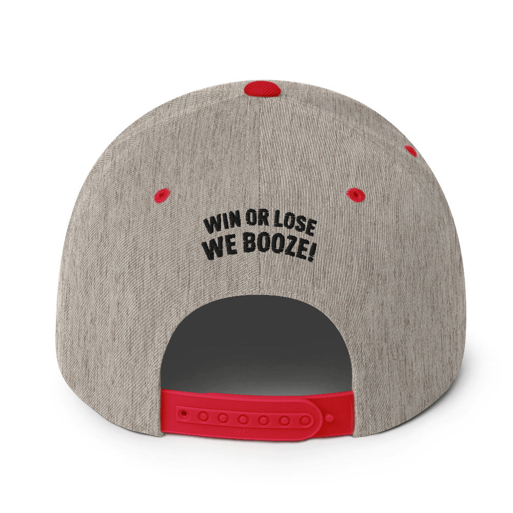 CruPe™ Signature Win or Lose, We Booze Snapback Hat