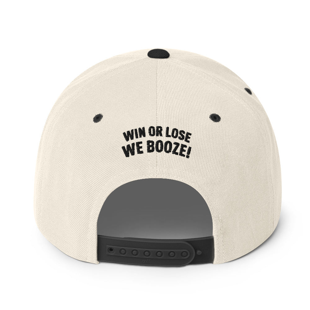 CruPe™ Signature Win or Lose, We Booze Snapback Hat