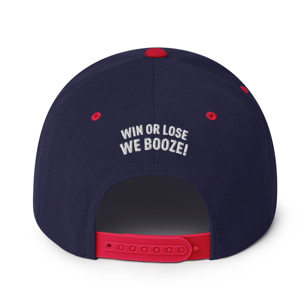 CruPe™ Signature Win or Lose, We Booze Snapback Hat