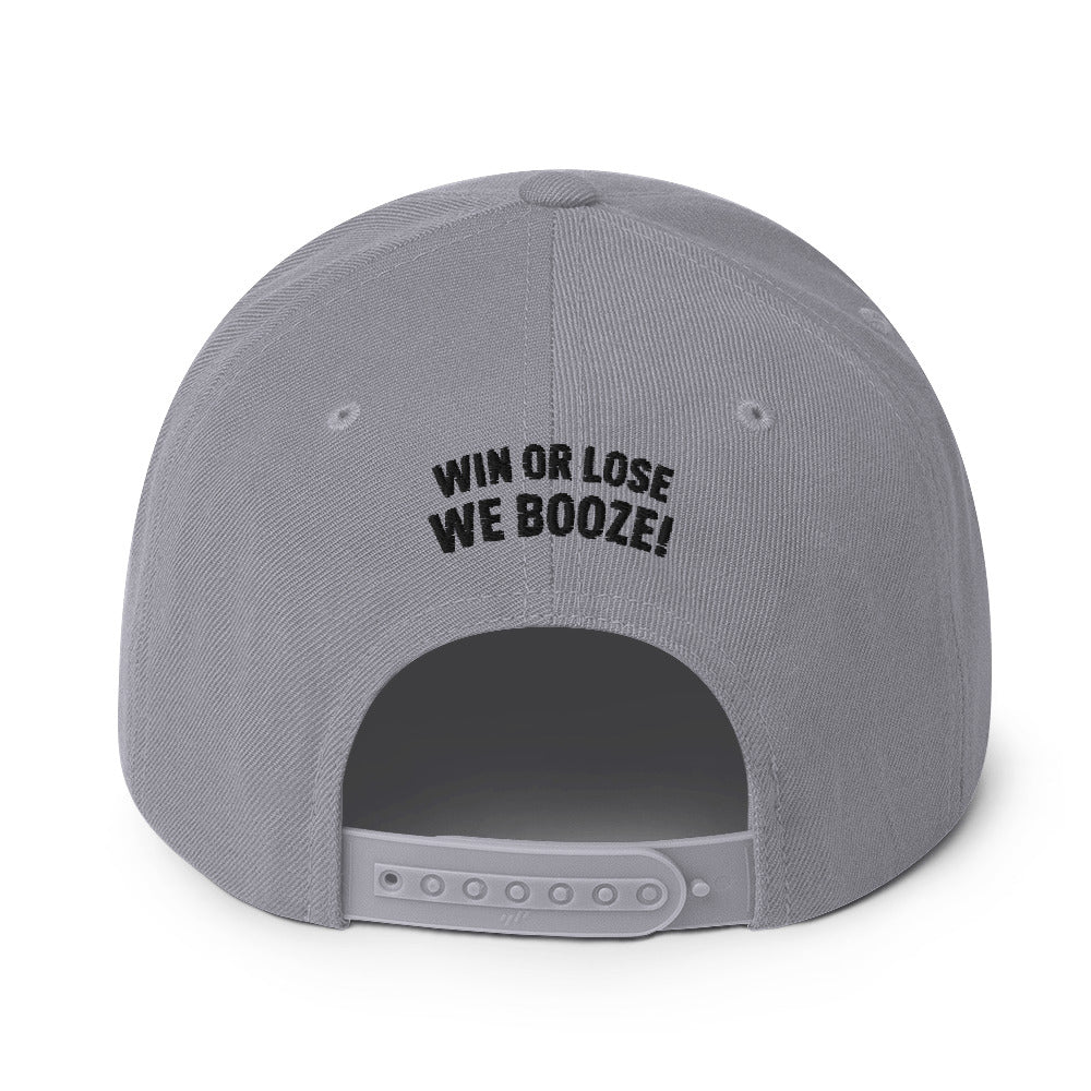 CruPe™ Signature Win or Lose, We Booze Snapback Hat