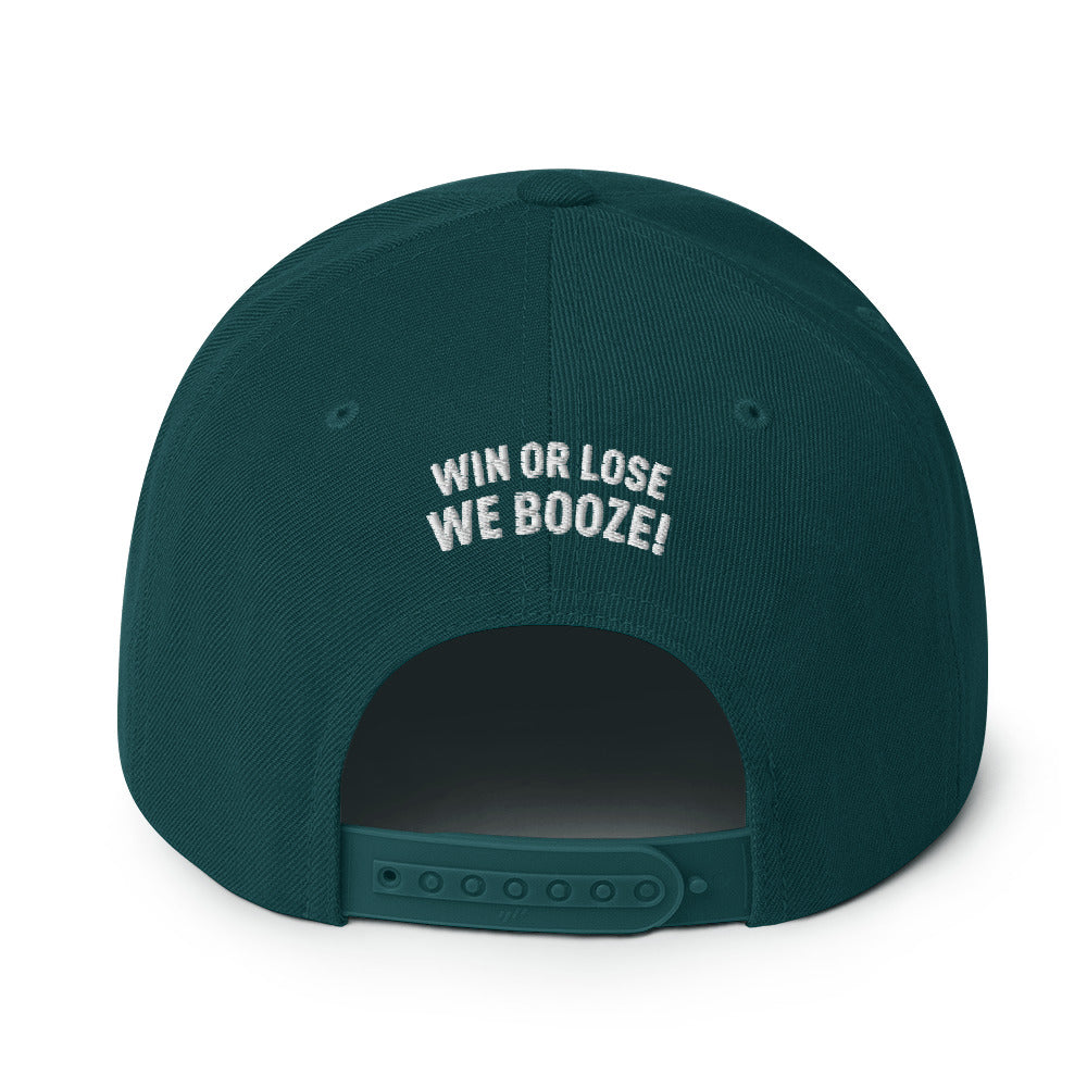 CruPe™ Signature Win or Lose, We Booze Snapback Hat