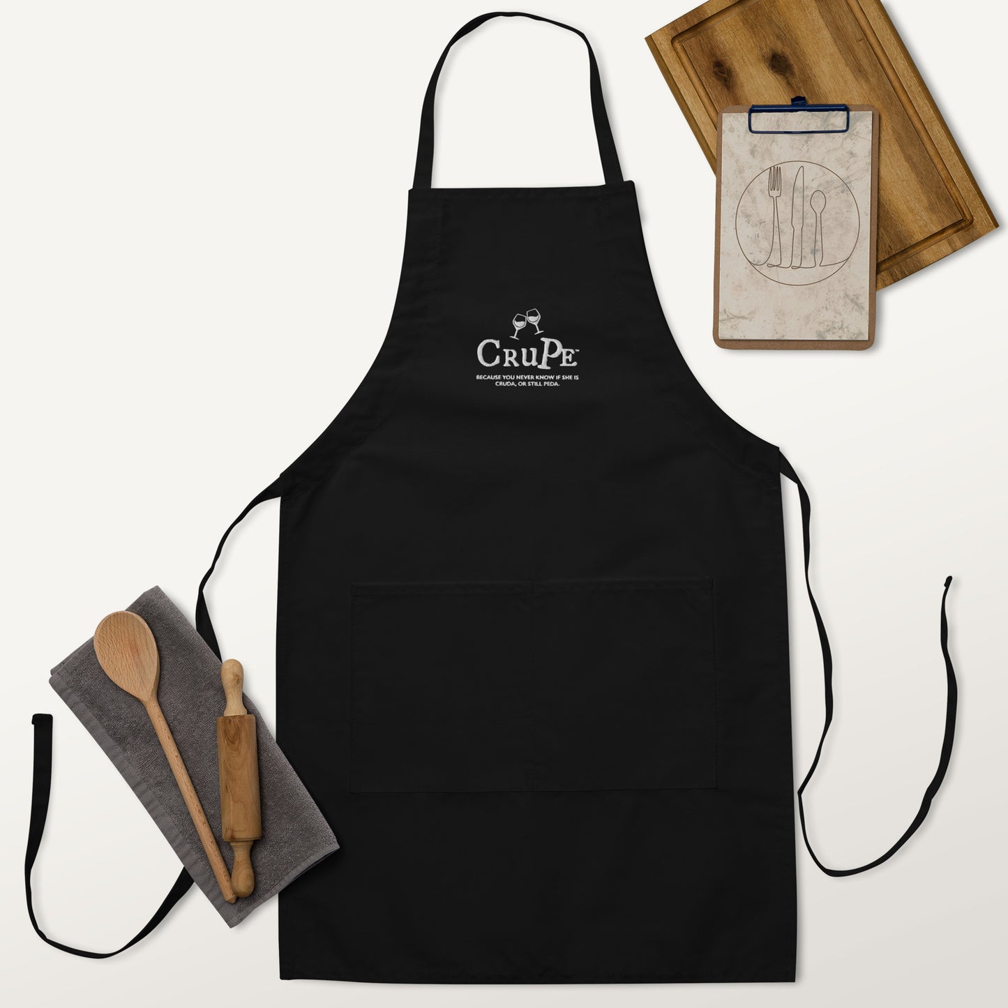 CruPe™ Signature Embroidered Apron