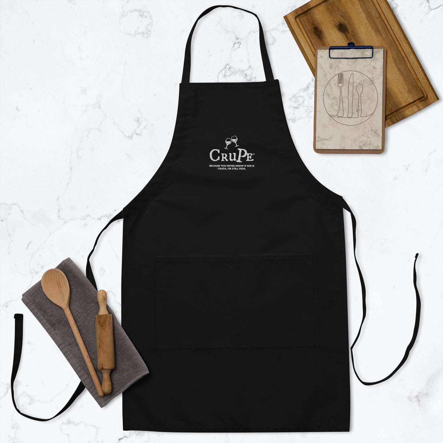 CruPe™ Signature Embroidered Apron