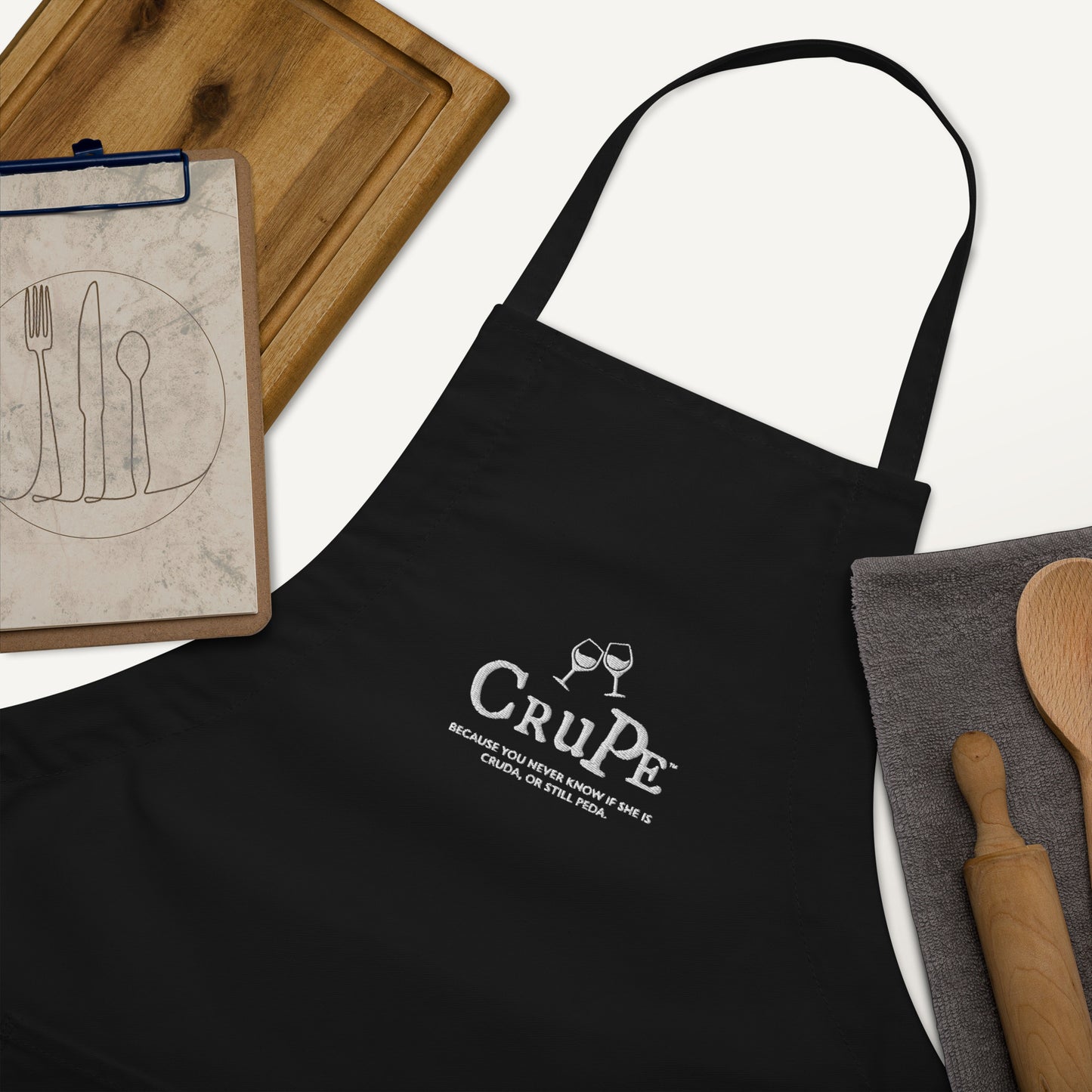 CruPe™ Signature Embroidered Apron