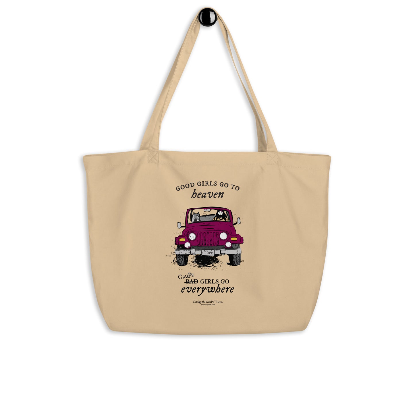 CruPe™ Good Girls Large organic tote bag