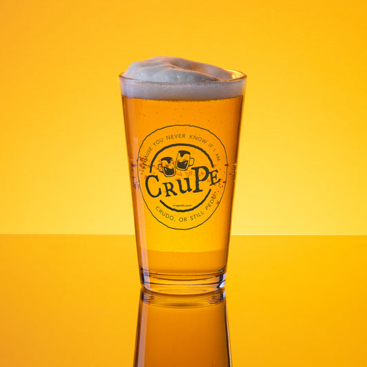 CruPe™ Signature Beer Logo Shaker pint glass for HIM