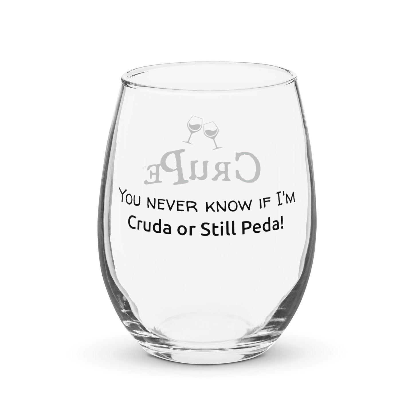 CruPe™ Signature Wine Stemless wine glass for Her