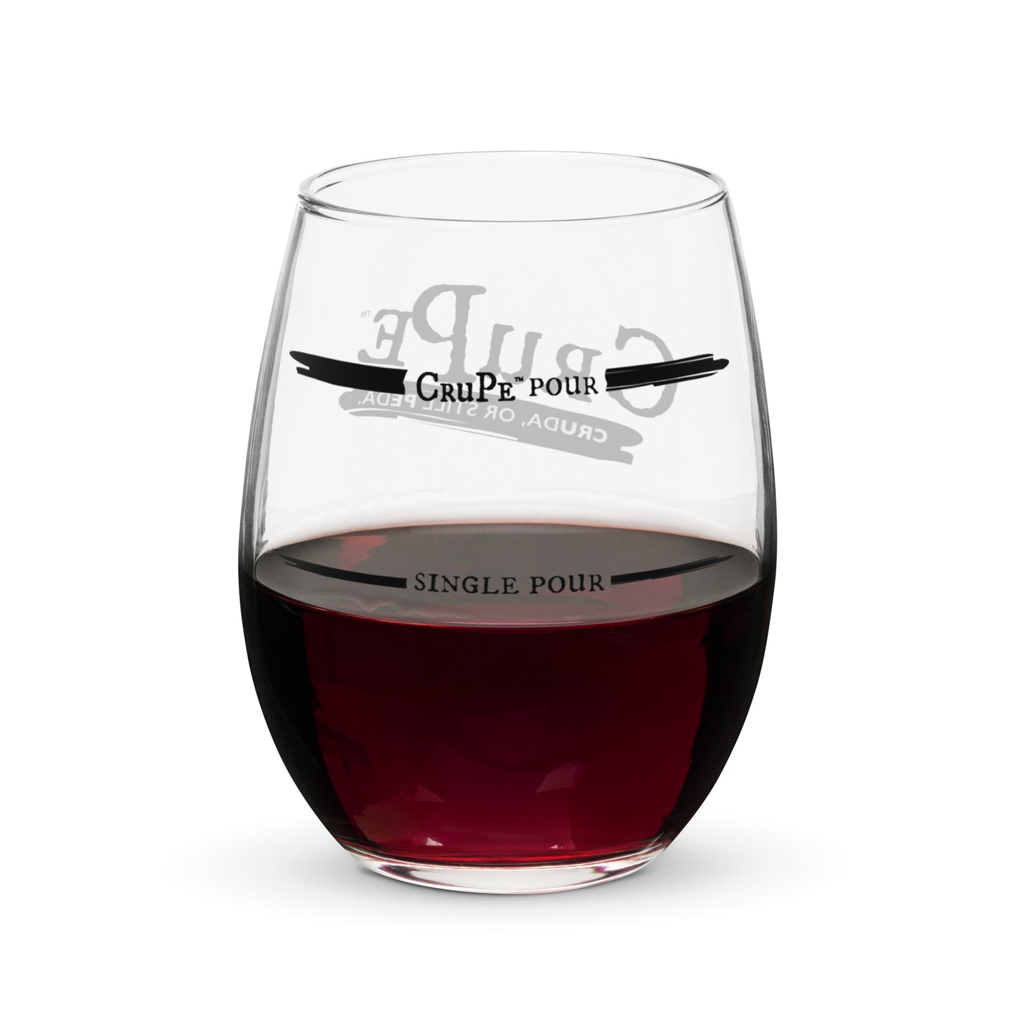 CruPe™ Signature Pour Stemless Wine Glass For Her