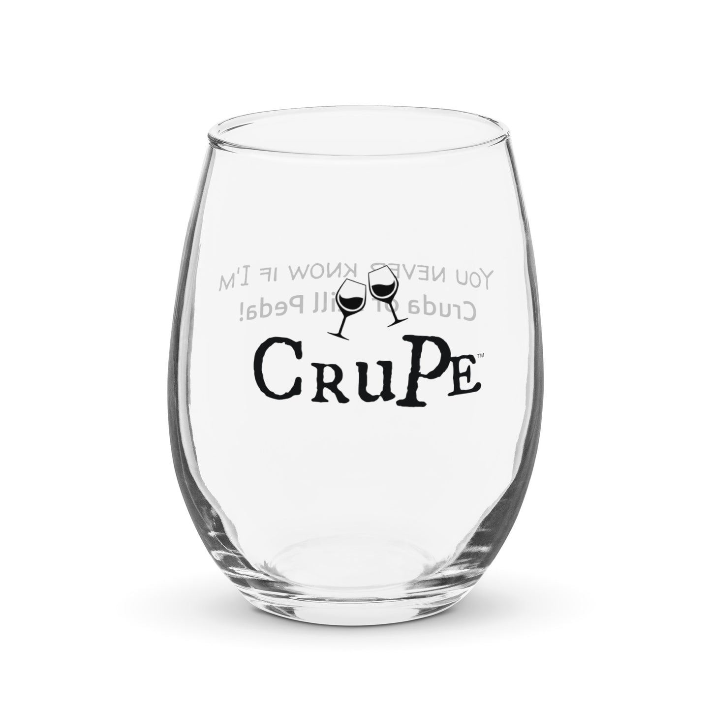 CruPe™ Signature Wine Stemless wine glass for Her