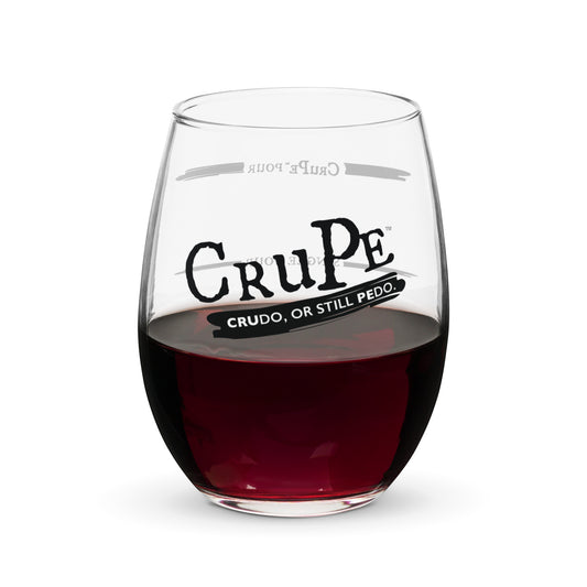 CruPe™ Signature Pour Stemless Wine Glass For Him