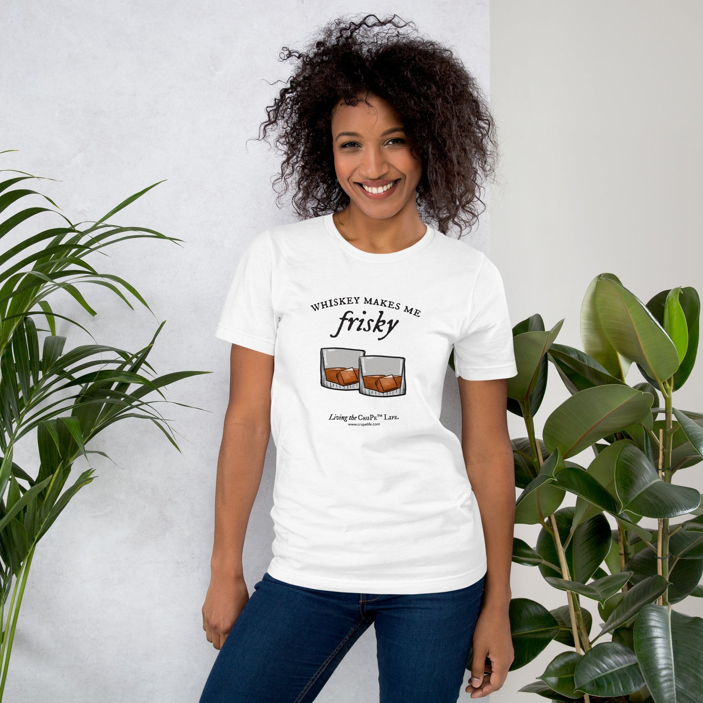 CruPe™ Whiskey Makes Me Frisky Unisex t-shirt