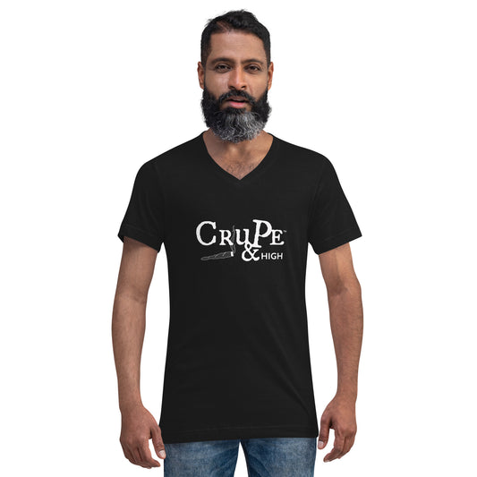 CruPe™ & High Signature Men's Short Sleeve V-Neck T-Shirt