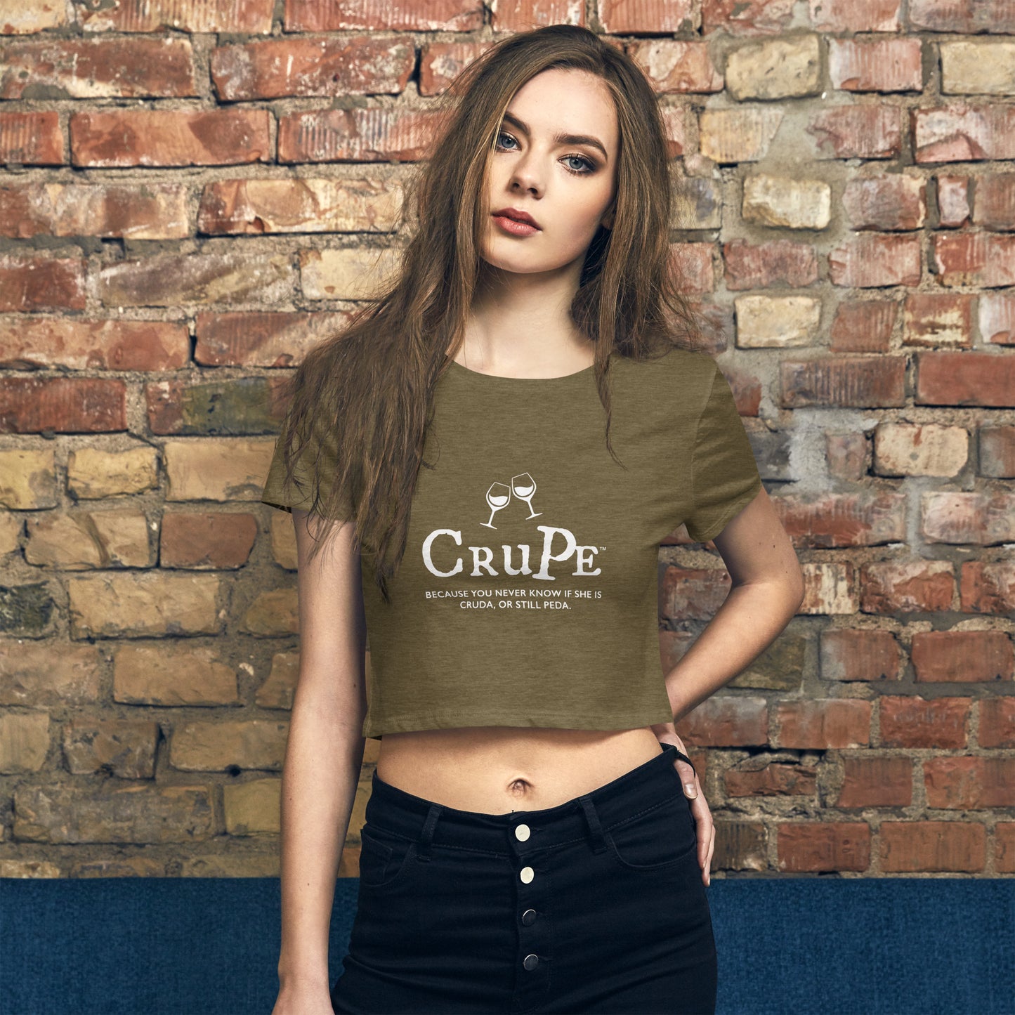 CruPe™ Signature Wine Women’s Crop Tee