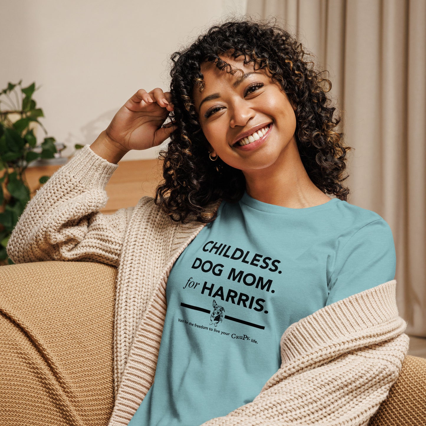 Childless Dog Mom For Harris T-Shirt