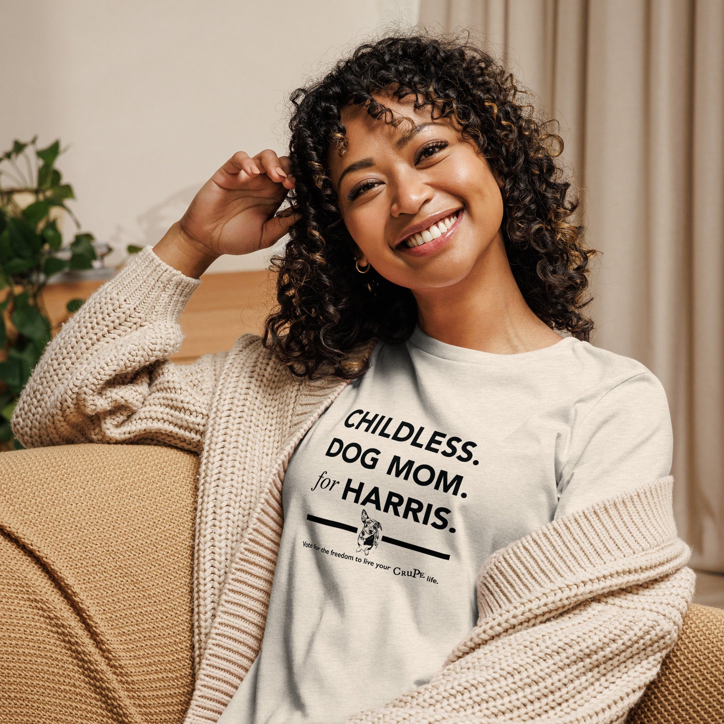 Childless Dog Mom For Harris T-Shirt